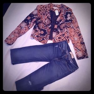 Multi Color Bolero Style Polyester Jacket